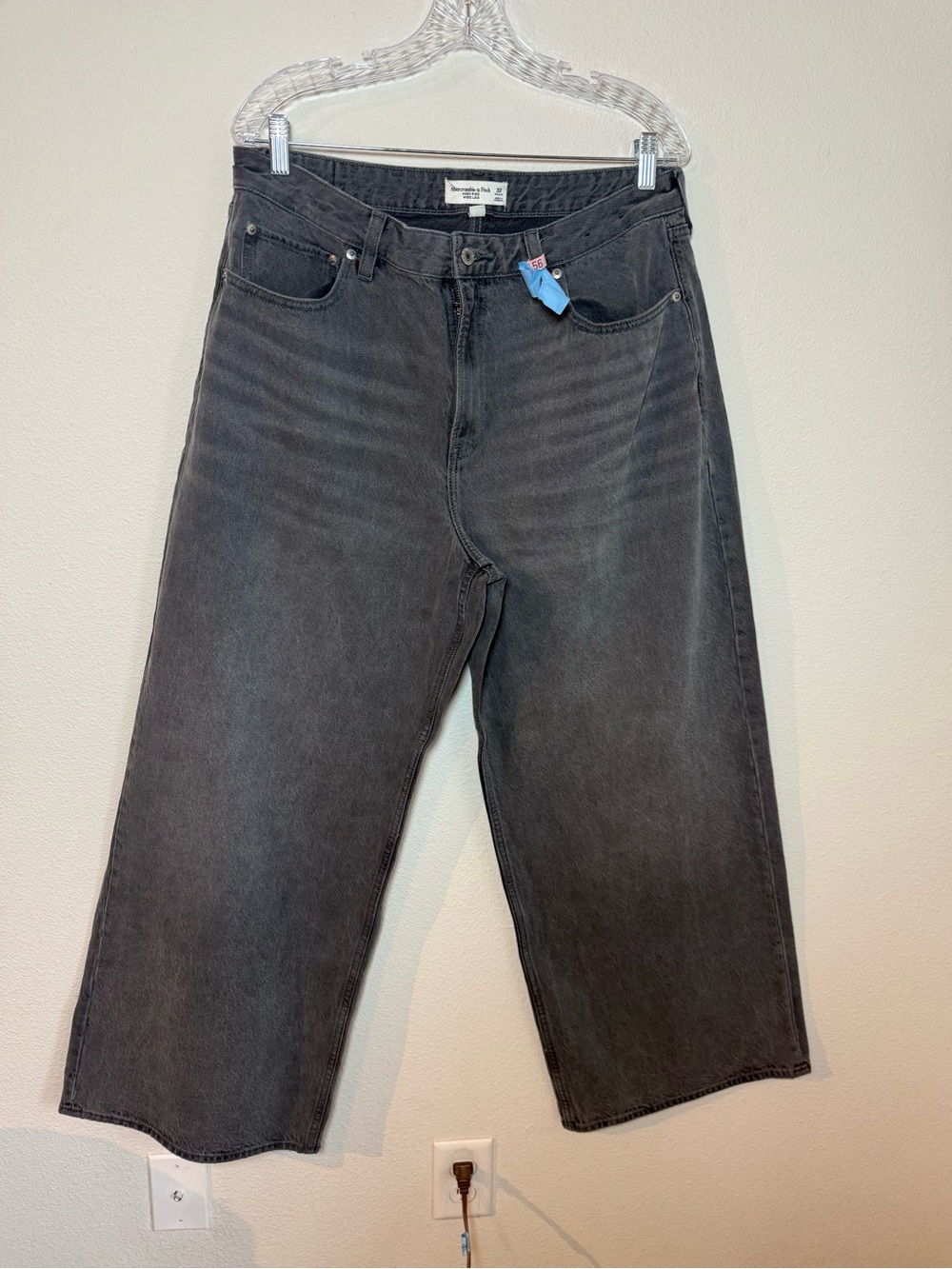 Abercrombie & Fitch HR Wide Leg Jeans -32 - Picture 2 of 4